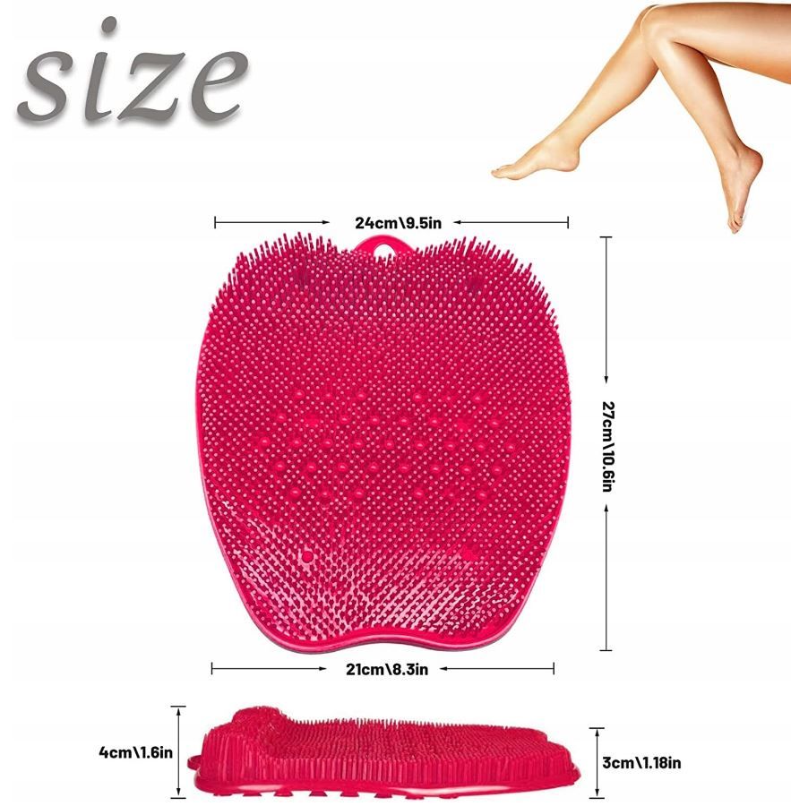 Mata do Akupresury Stóp Peeling Masażer Silikonowy Różowa
