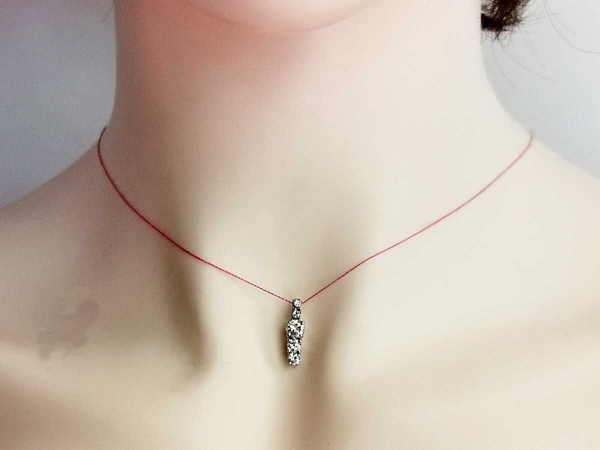 wisiorek złoto 14K 585 diamenty brylanty 0,66 karata 0,82 g certyfikat