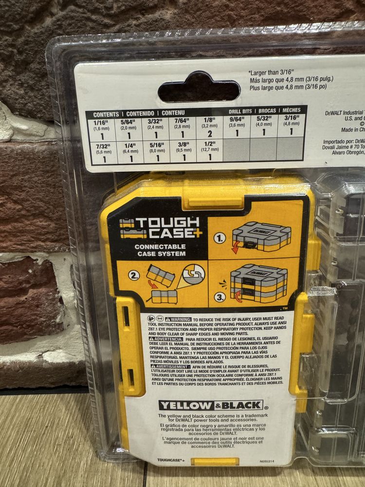 Набор сверл DeWalt (14шт) black and gold , titanium