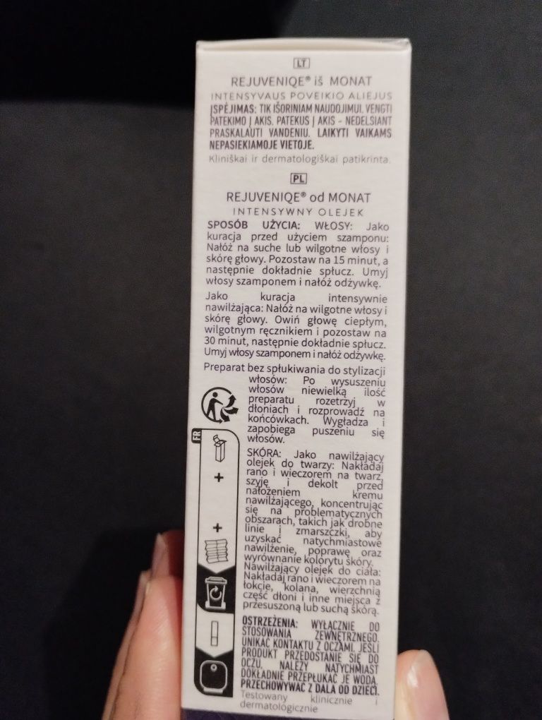 Nowy zafoliowany olejek Rejuveniqe 30 ml