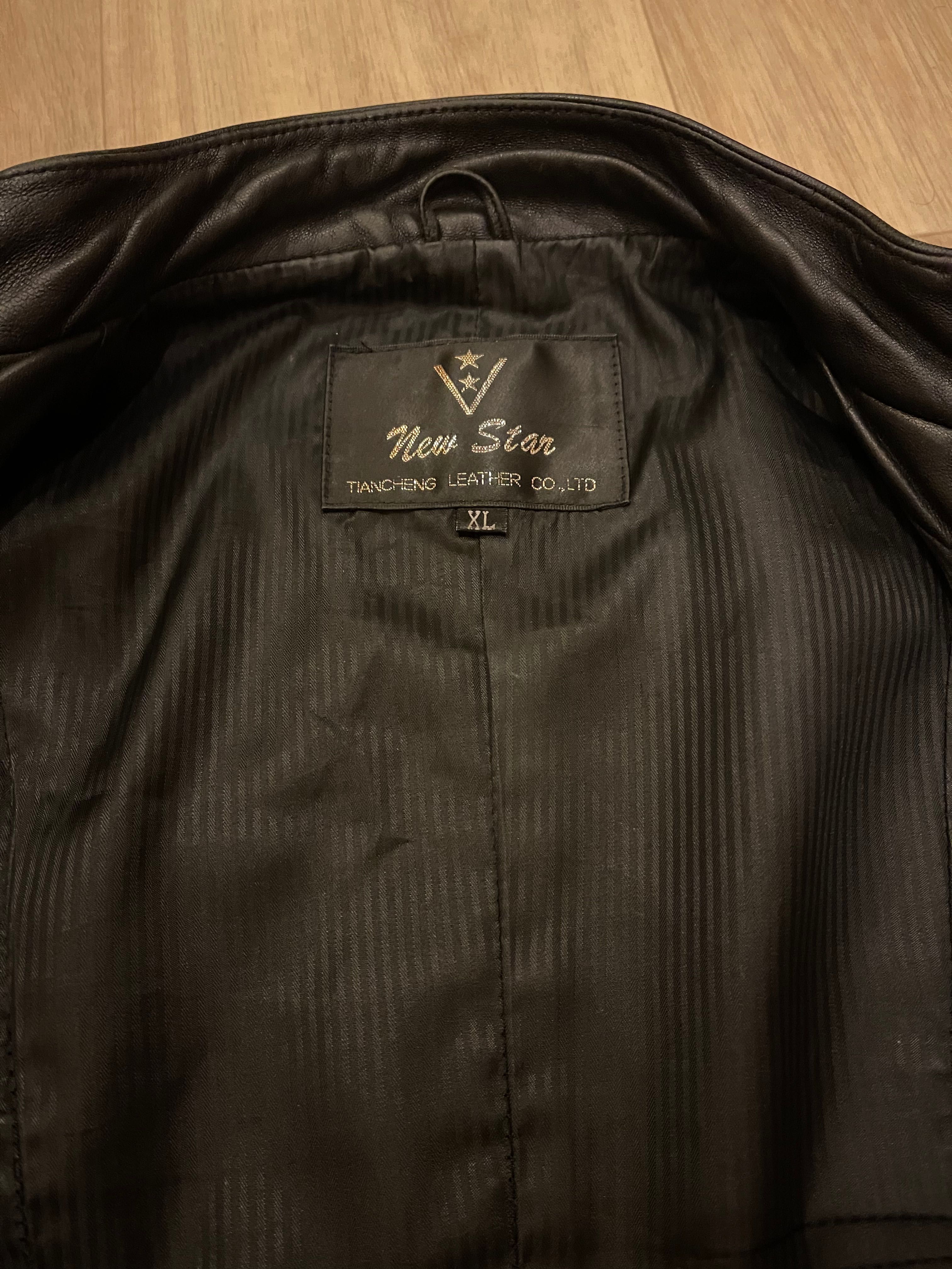 Куртка кожаная черная, натуральная кожа M L Xl 48 50 52 Турция