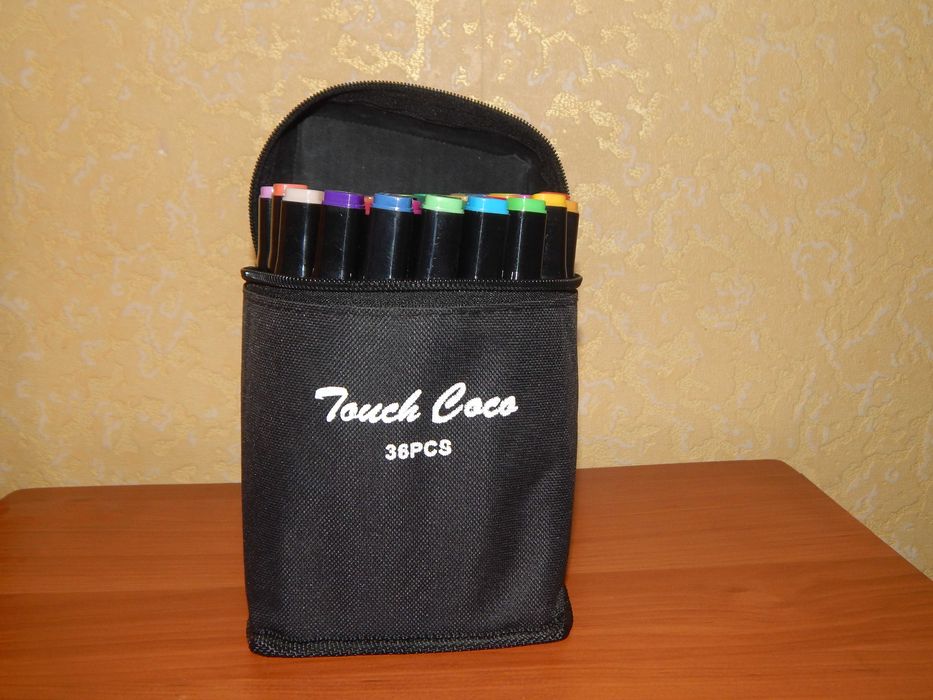 Фломастеры маркеры цветные двухсторонние для рисования разноцветные 36