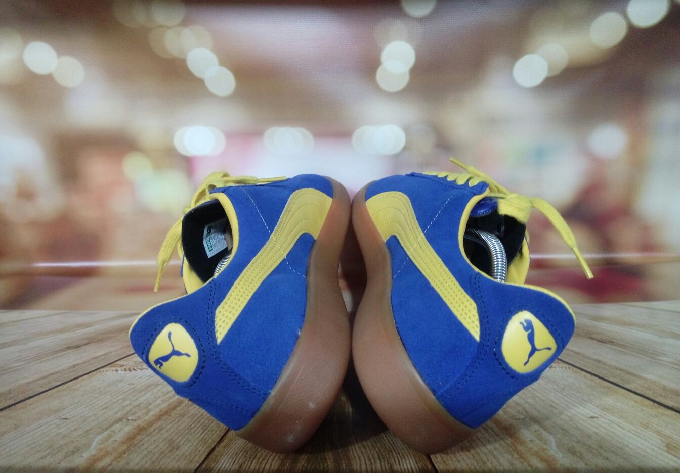 Оригинал новые кожаные замшевые кроссовки кеды Puma Blue Bird