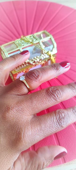 Anel solitário de moedas antigas