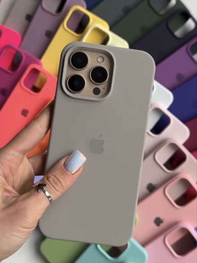 Чохол на айфон 16 про макс та інші | сиілконовий чехол для iphone pro