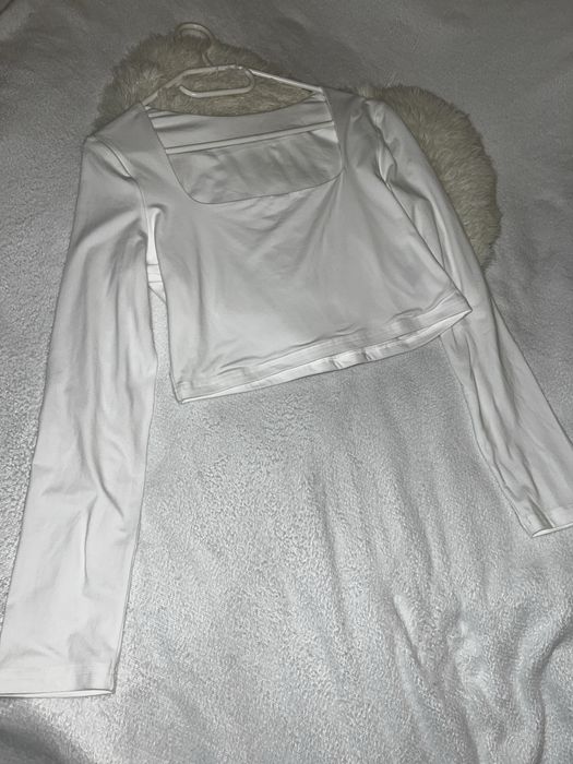 Кроп топ з подвійної тканини