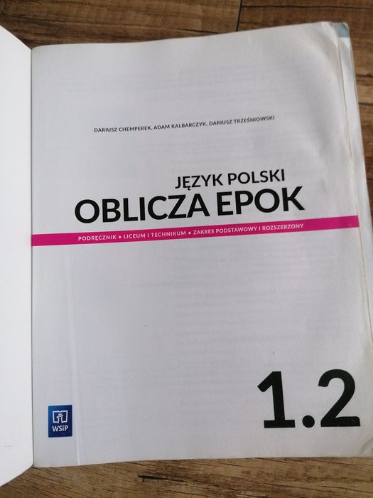 Podręcznik do Języka Polskiego Oblicza Epok 1.2