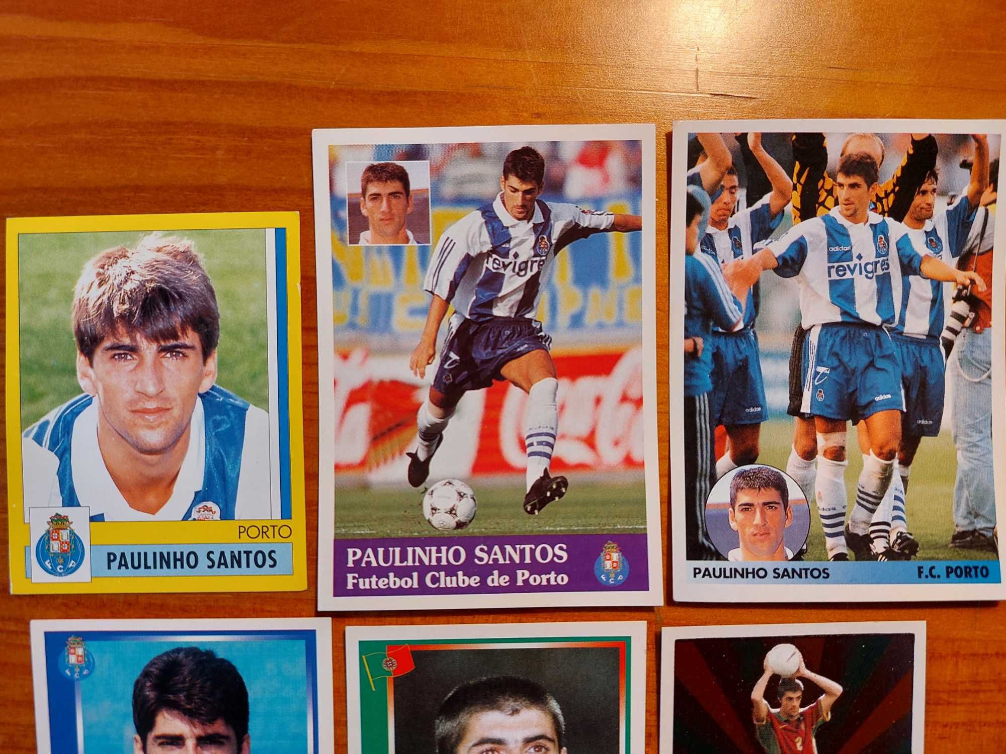 Conjunto cromos Paulinho Santos (FC Porto e Portugal)