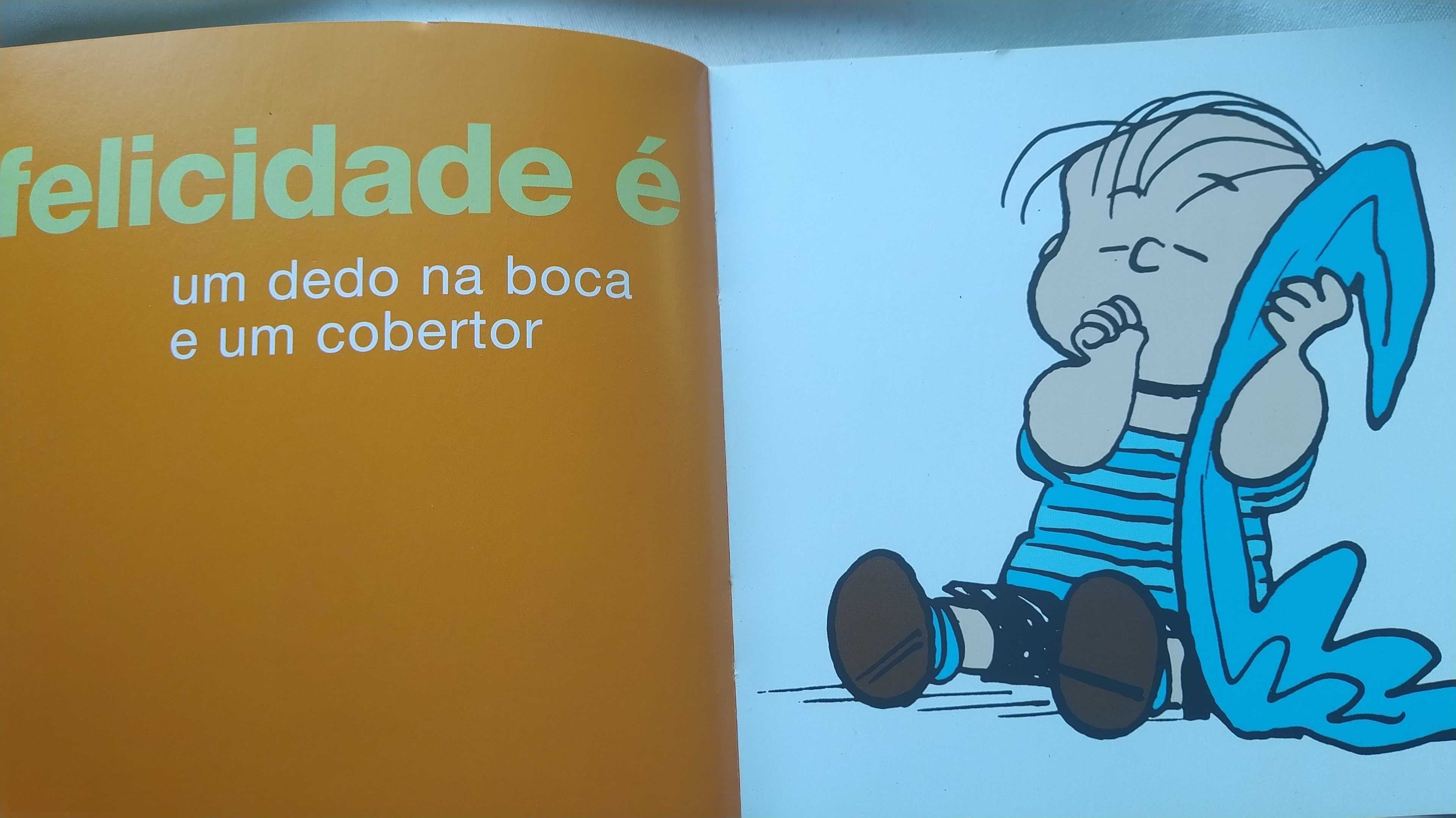 Livro Snoopy "Felicidade"