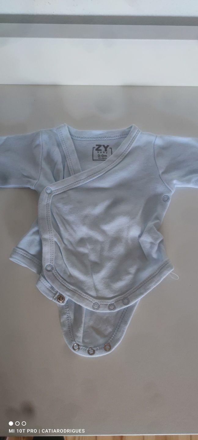 Babygrows prematuro/recém nascido