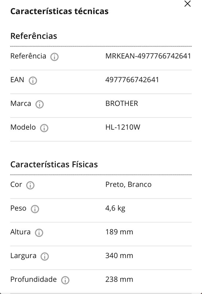 Impressora Brother a toner laser Baixouu 75 fixoooo