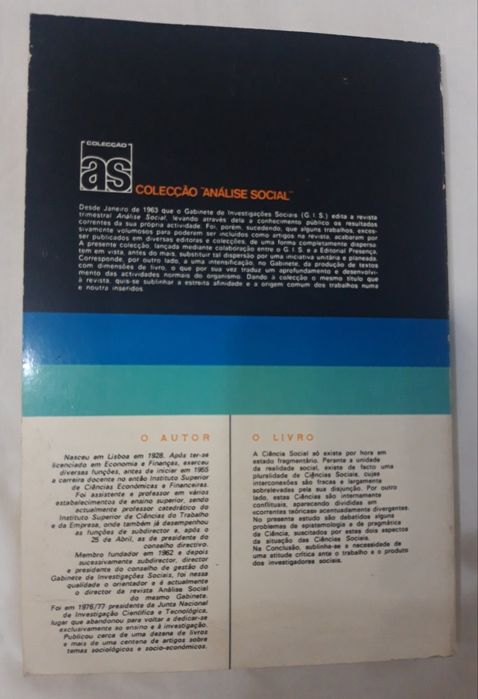 Livro "Questões Preliminares sobre as Ciências Sociais"