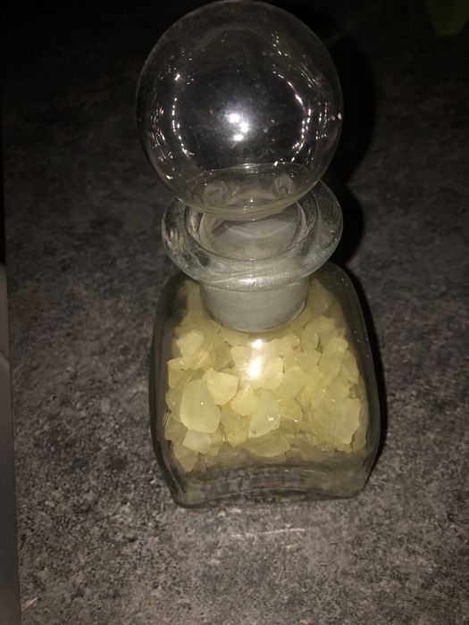 Garrafa de licor com tampa de bola, vidro