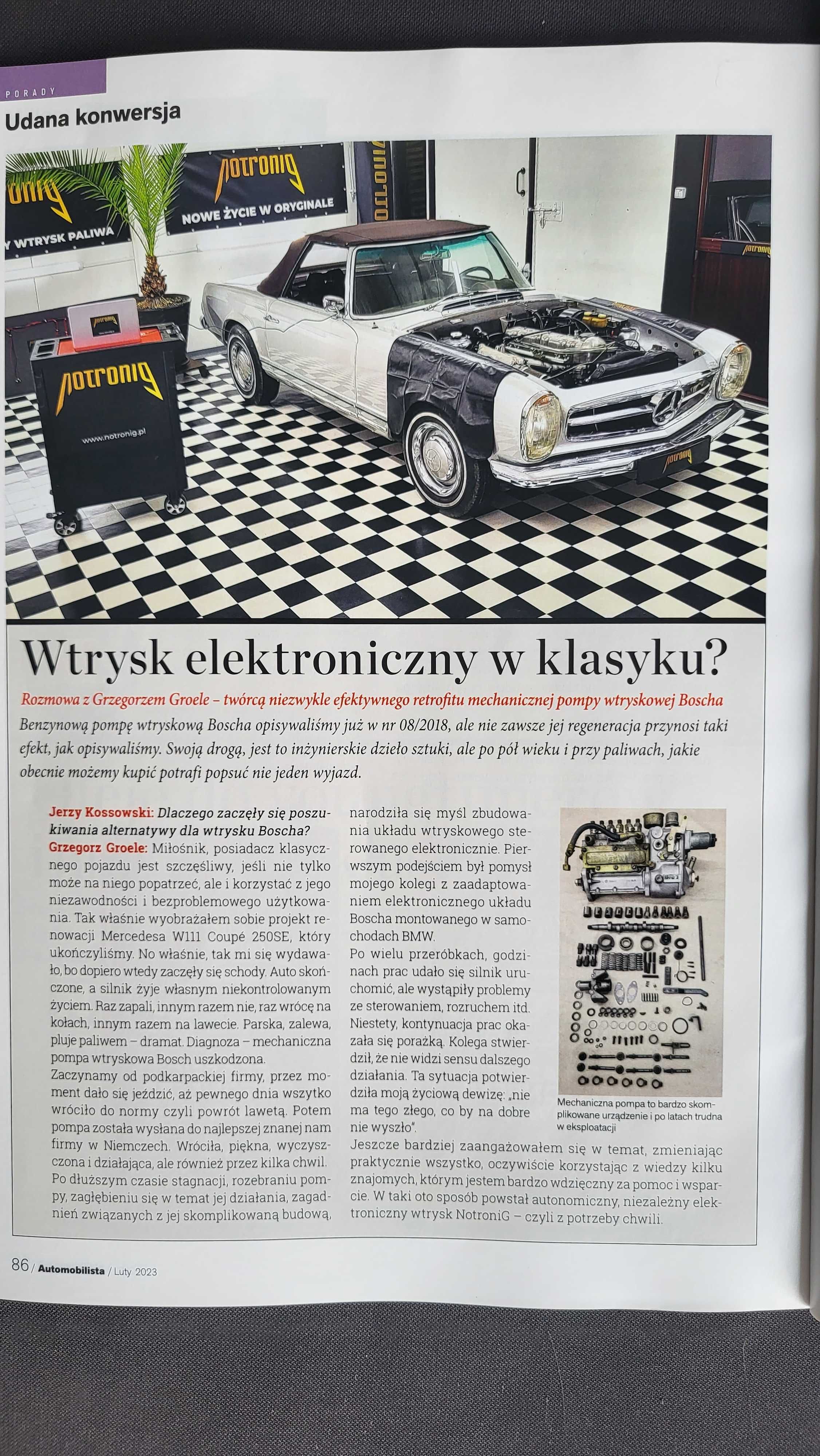 BMW e9 e3 e24 e23 e10 e21 e30 konwersja układu wtryskowego NotroniG