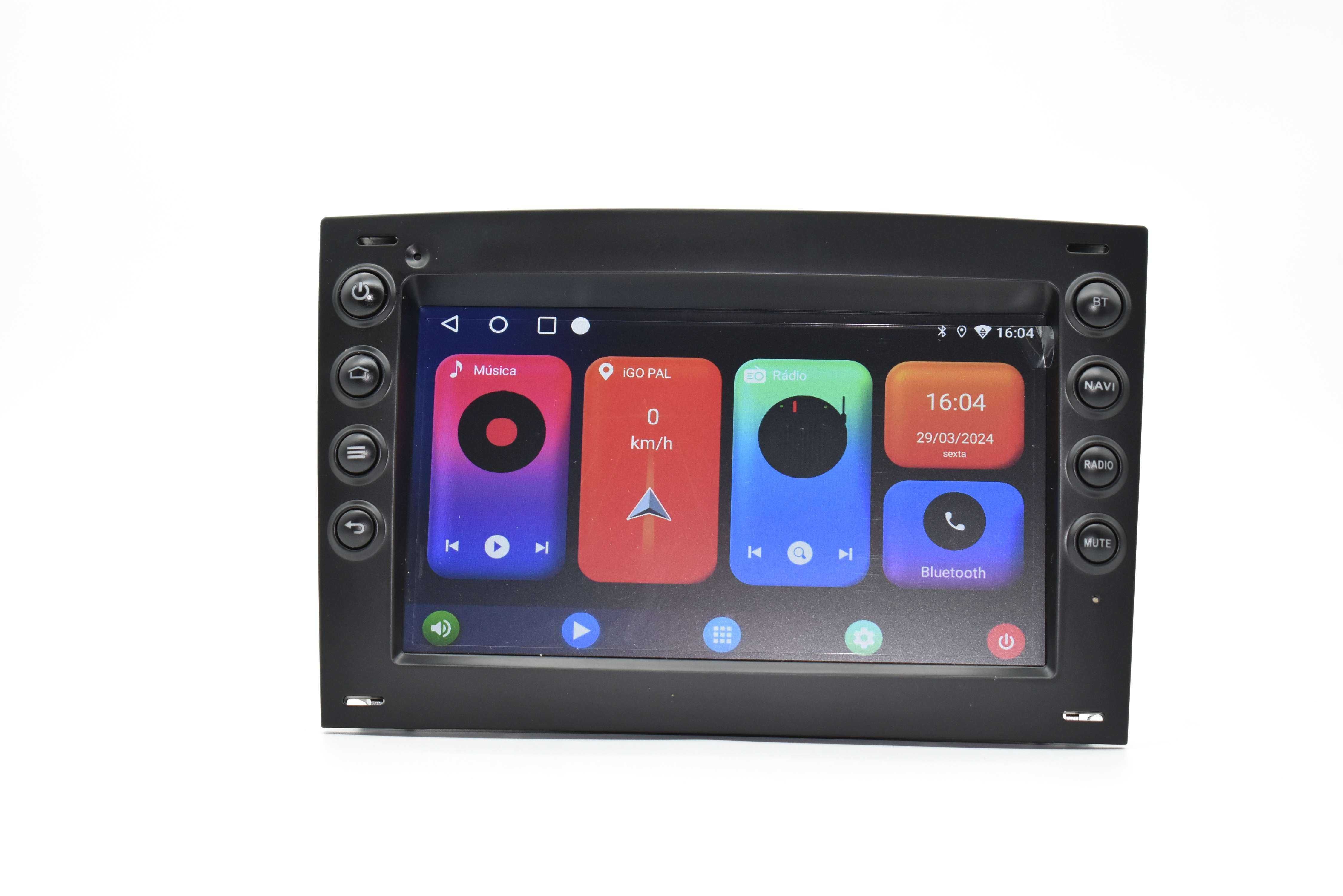 Auto Rádio 2 DIN Android para Renault Megane 2 Carplay e Android Auto