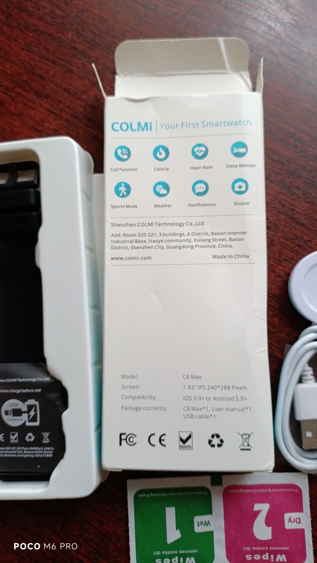 Смарт часи colmi c8 max