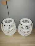Nowy lampion świecznik home&you 2 szt biały