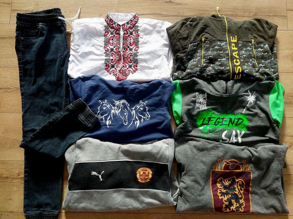 Zestaw ubrań dla chłopca r. 146/152