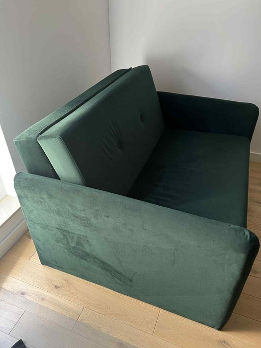 Amerykanka sofa kanapa ciemnozielona BRW