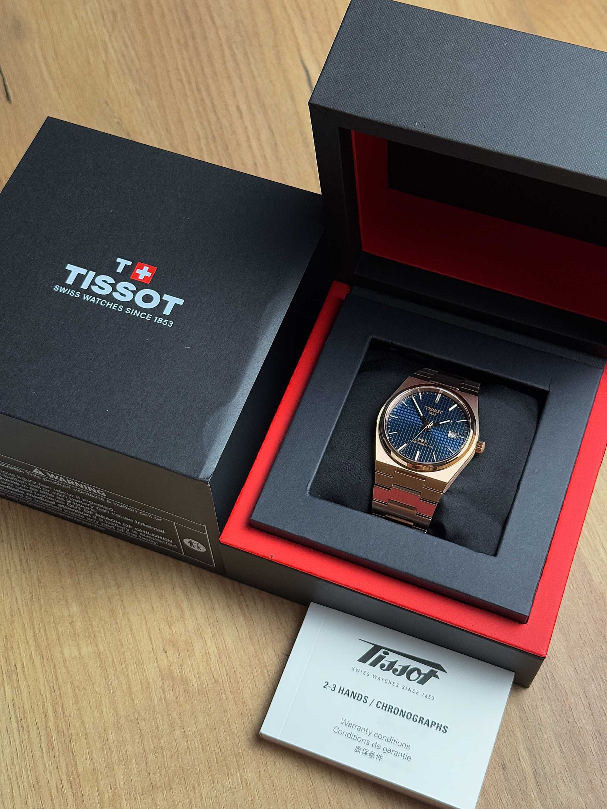 Tissot PRX Powermatic 80 Rose Gold-Blue 40mm T1374073304100