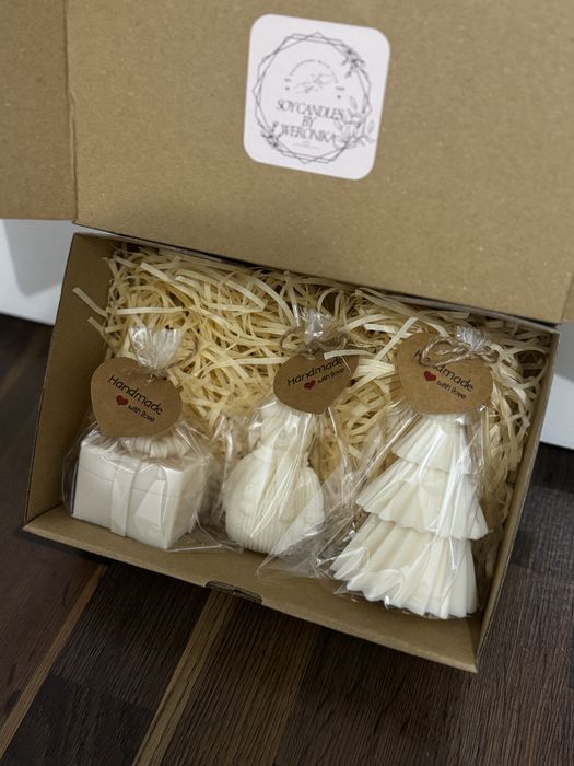 Zestaw prezentowy świece sojowe