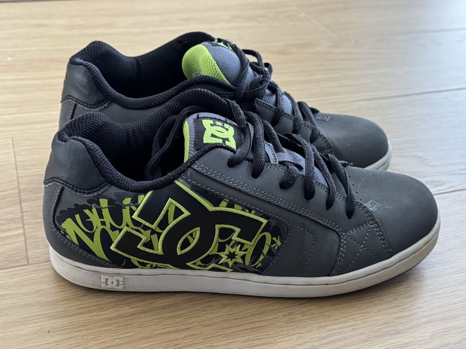 Sapatilha DC Shoes DC Net SE Battleship grey/soft lime
