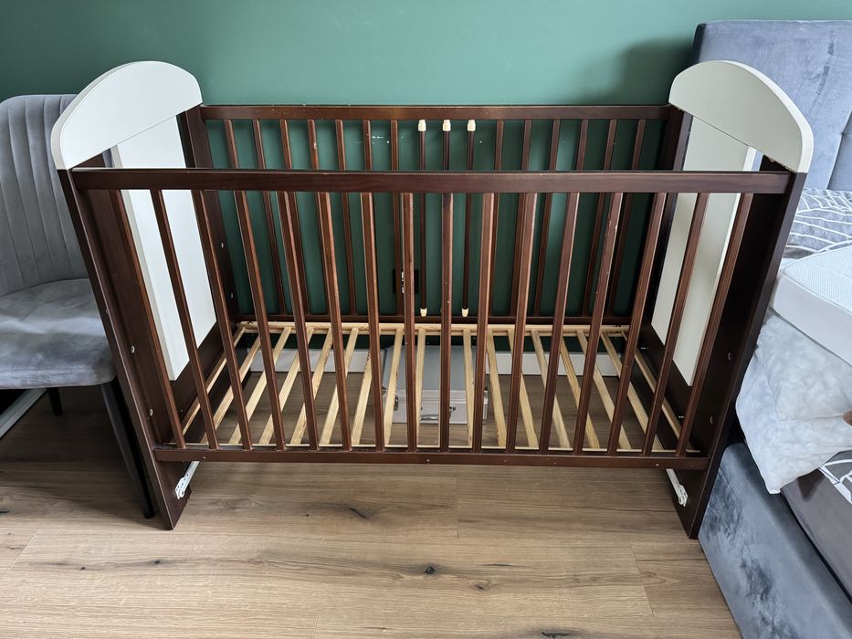 Łóżeczko dziecięce 60x120 + Materac Ikea Skonast 60x120