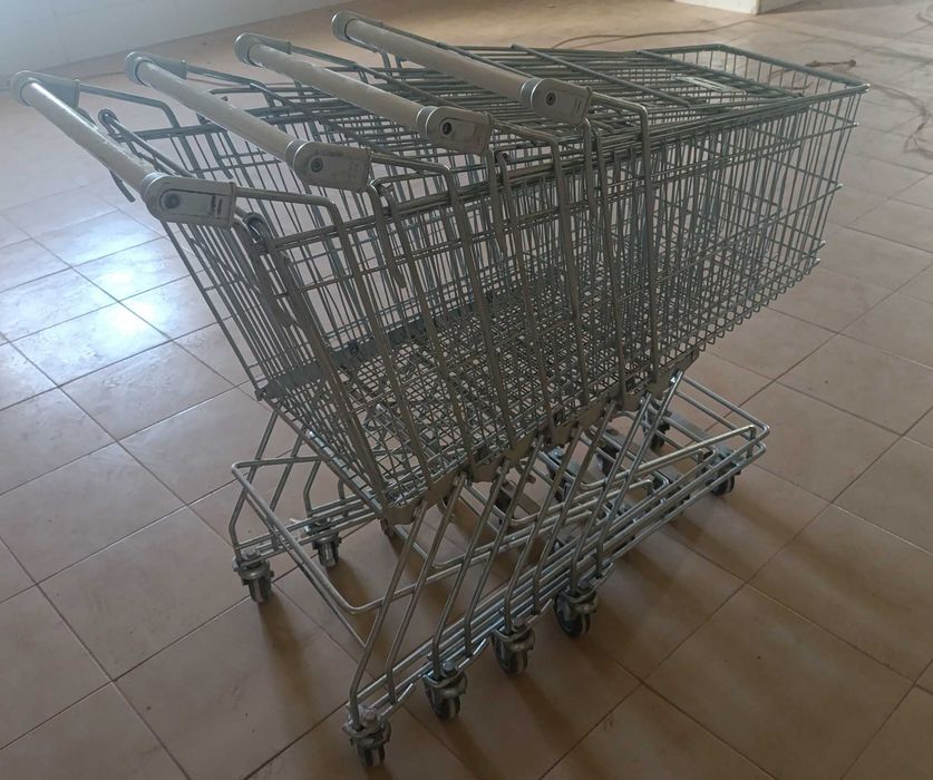 Carros supermercado metalizados