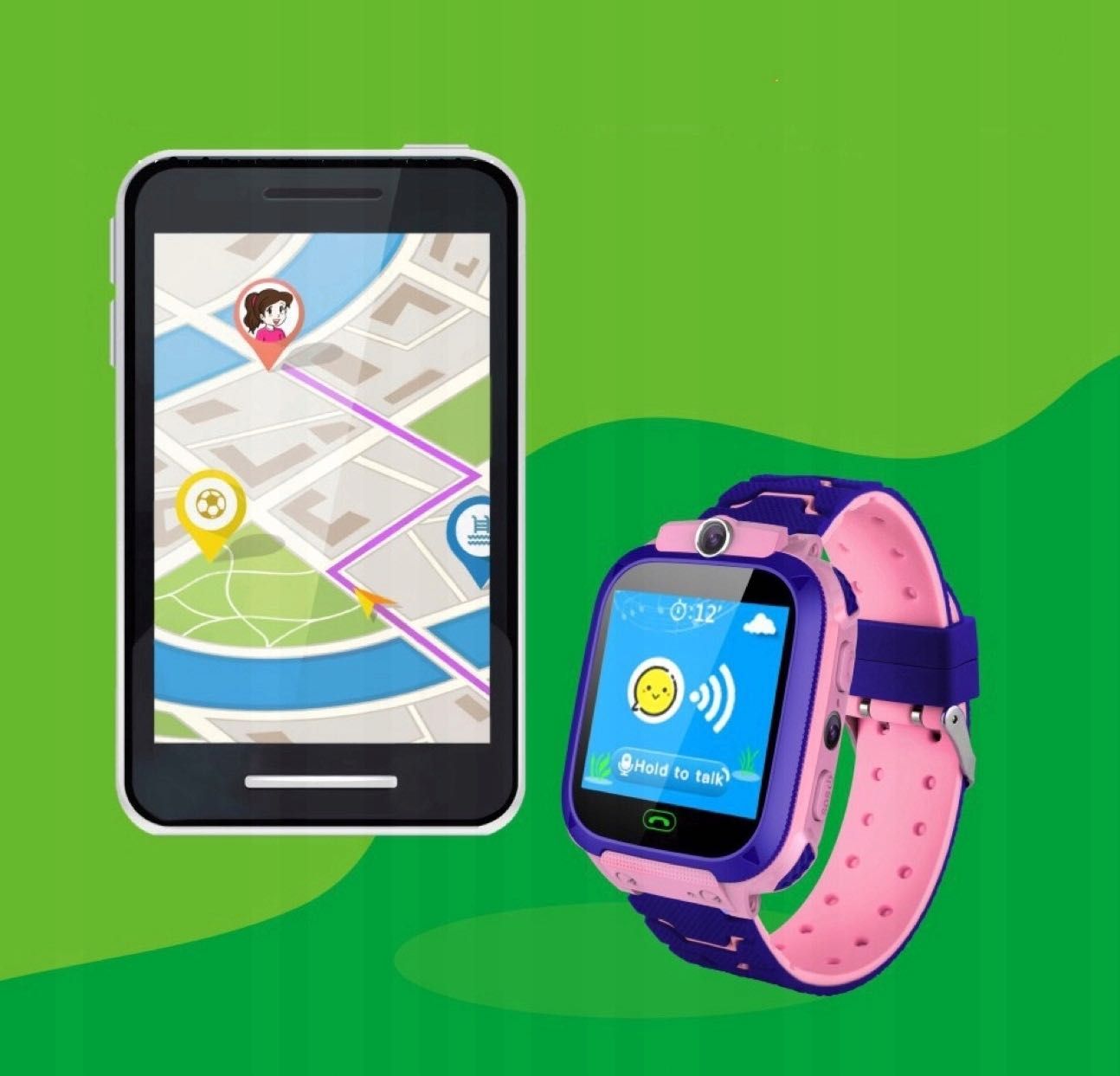 Smartwatch dla Dzieci Dziecka LOKALIZATOR GPS 5w1 Aparat SIM