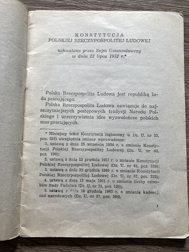 „Konstytucja Polskiej Rzeczypospolitej Ludowej”1968