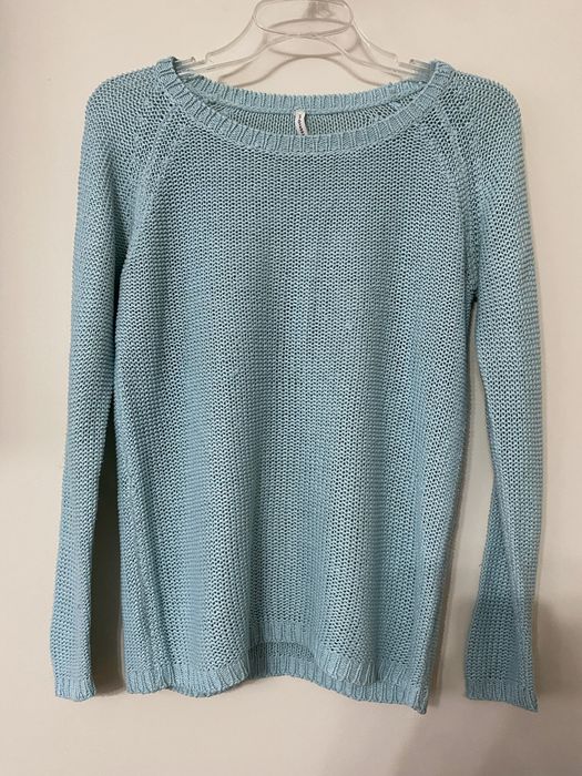 sweterek damski niebieski