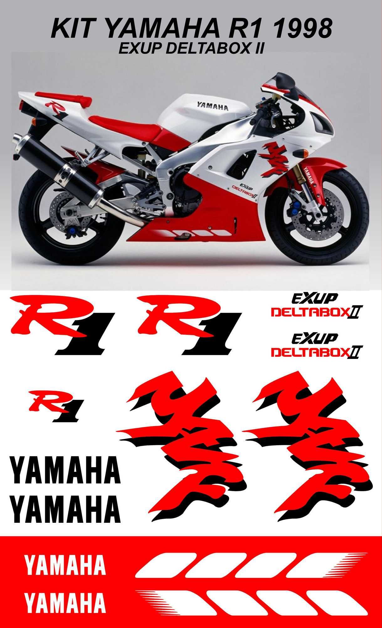 Kit Autocolantes Yamaha YZF-R1