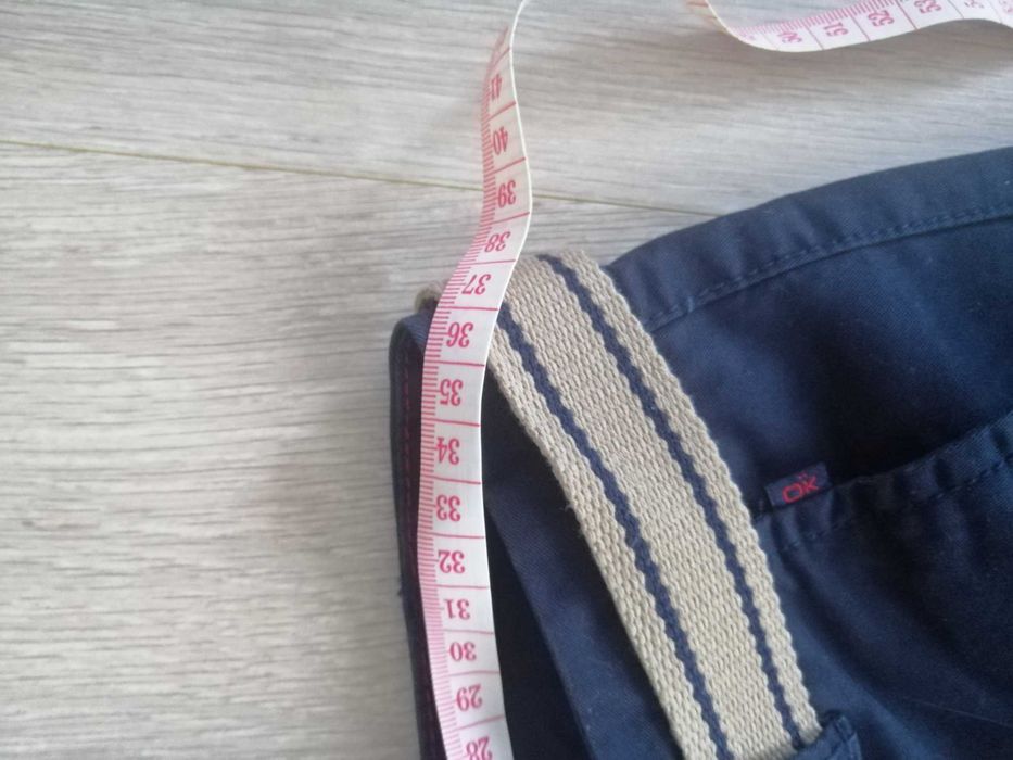 2 pary nowych spodni Okaidi rozmiar 152, granatowe
