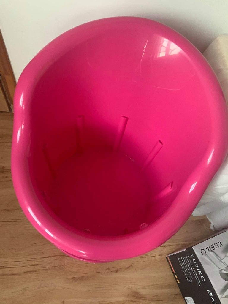 Popptorp różowy fotel ikea