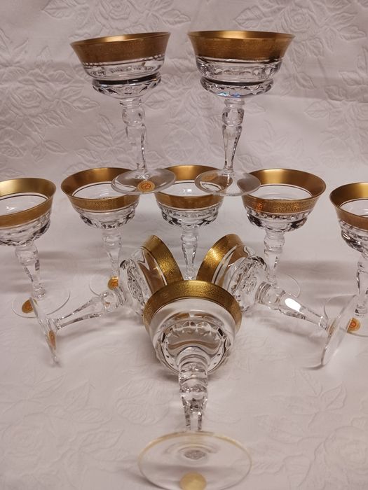 Klokotschnik luksusowe kieliszki do likieru nalewki szklo krysztalowe