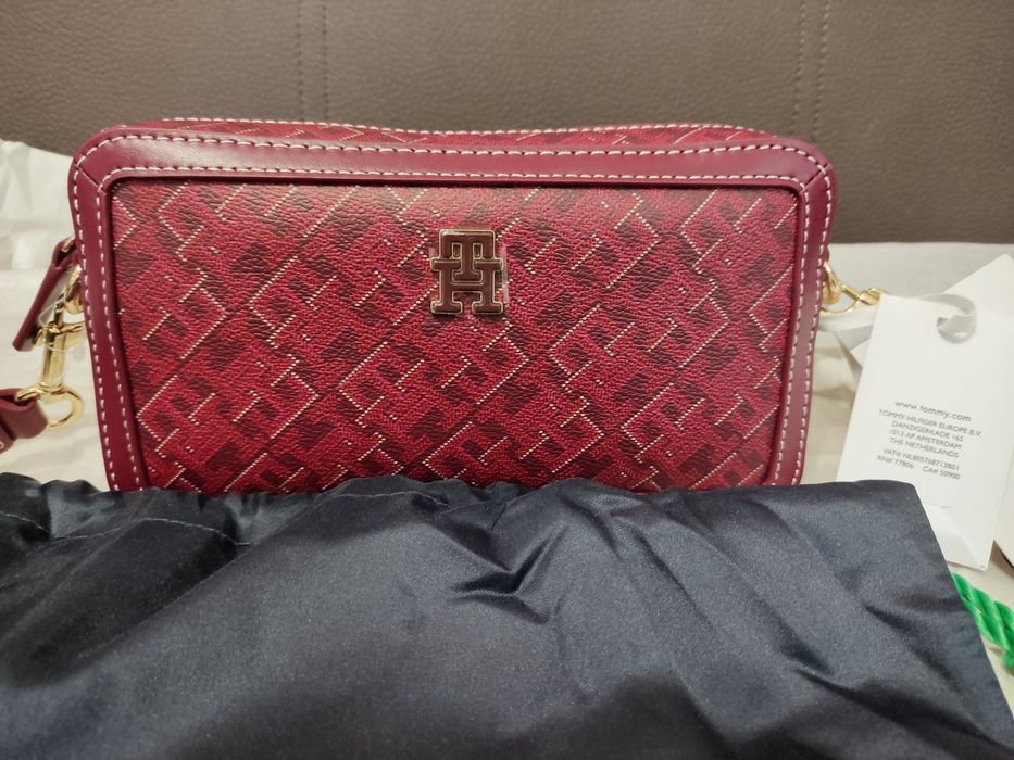 Сумка Tommy Hilfiger Th Monoplay Leder-Kamera-Tasche