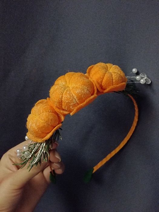 Обруч, костюм мандаринка