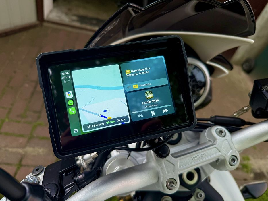 Nawigacja motocyklowa Android Auto+ Carplay ! Cena posezonowa !