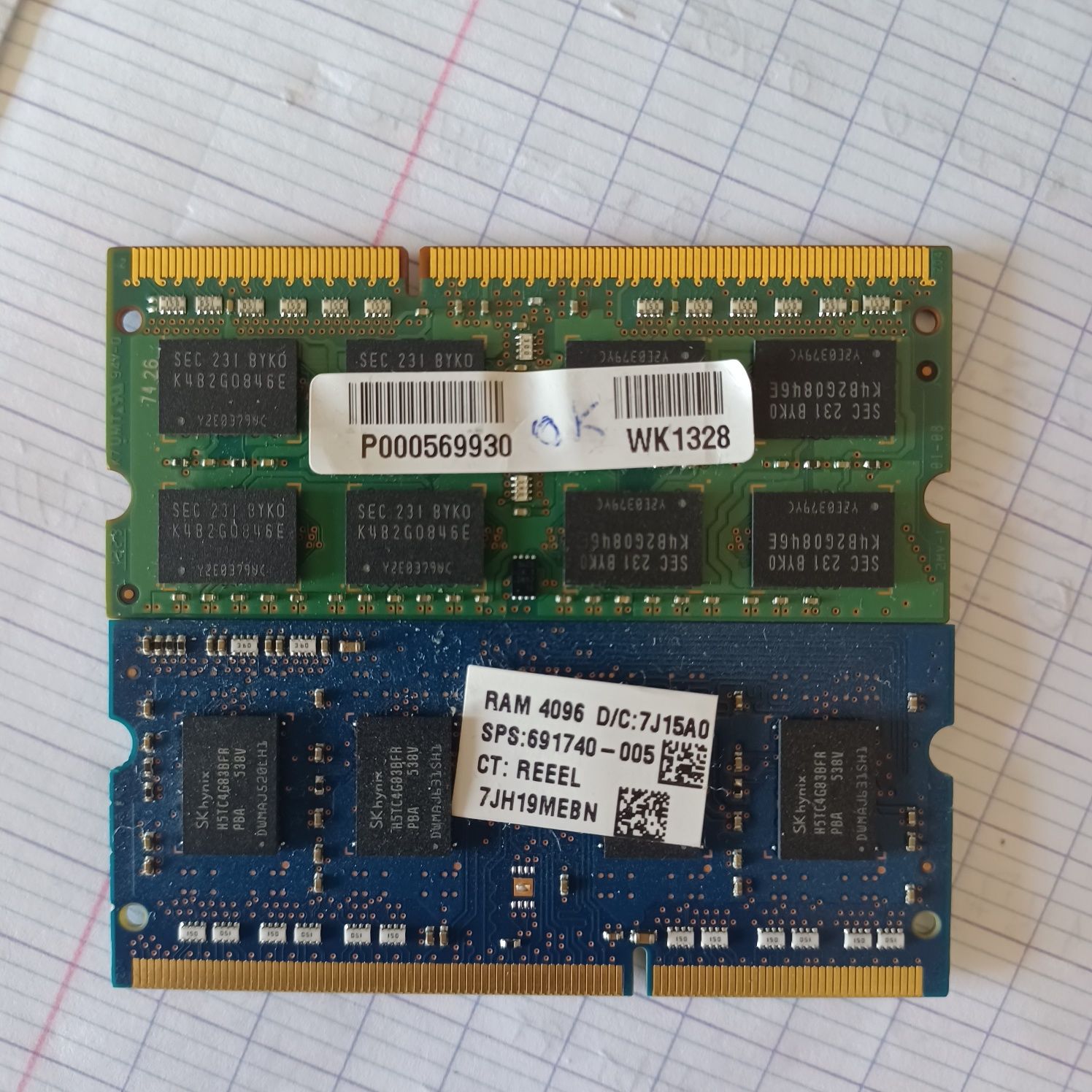 4GB DDR3 1600 RAM MEMÓRIA