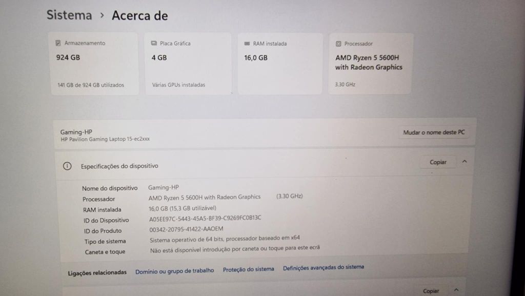 Portátil HP gaming