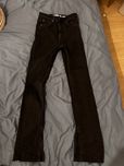 Bershka XS 34 czarne dzwony jeansy straight