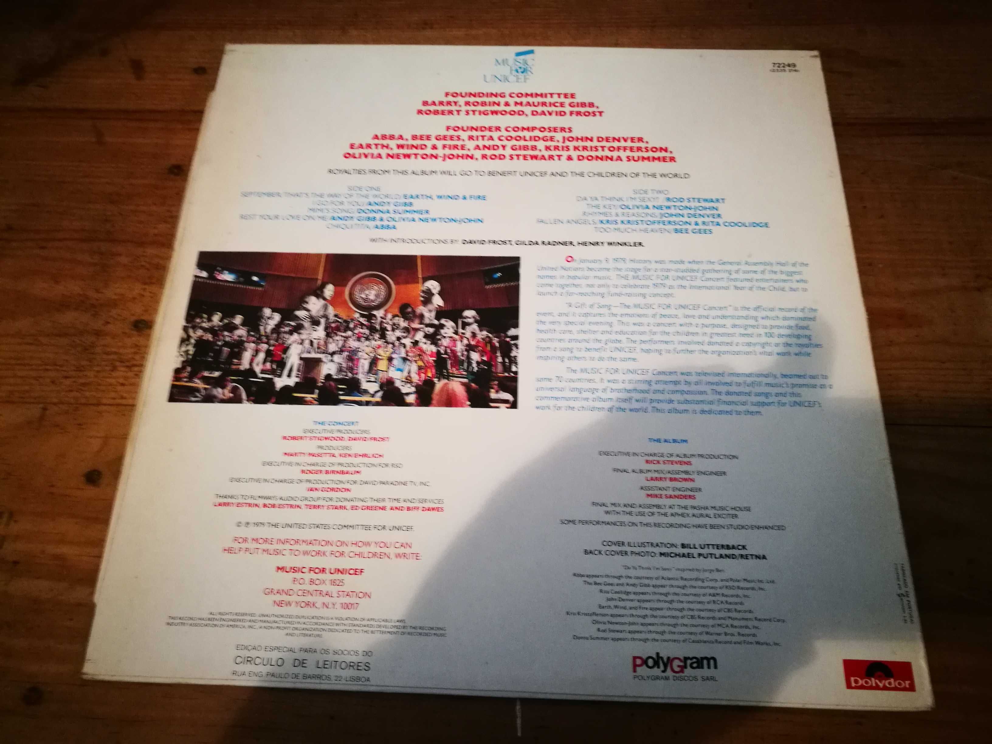 VARIOS-The Music For Unicef Concert-A Gift Of Song (Ed CLEITORES ) LP