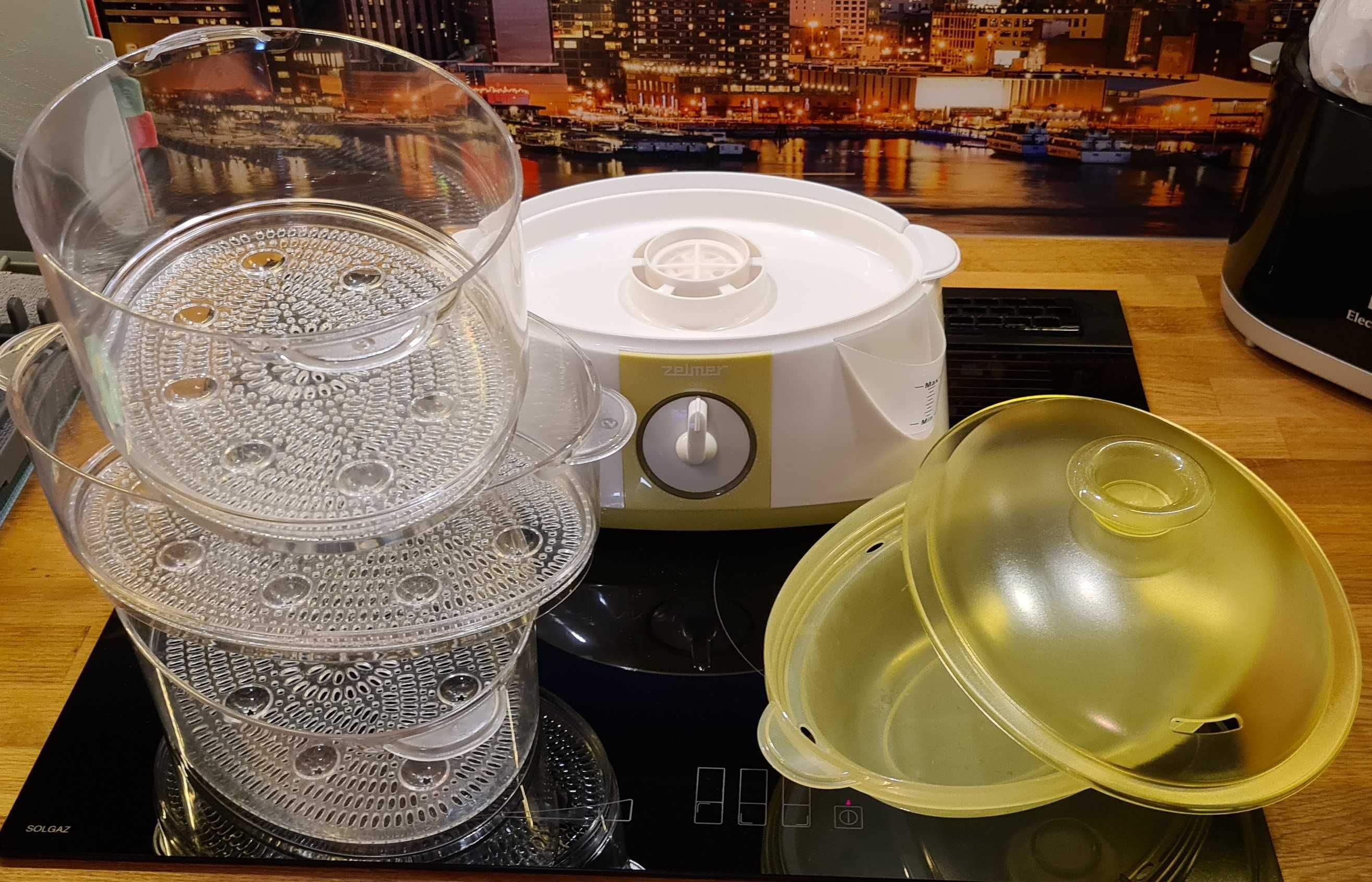 Parowar Zelmer SC1002 kolor Lime. Moc 900W, 50 zł,  polecam!