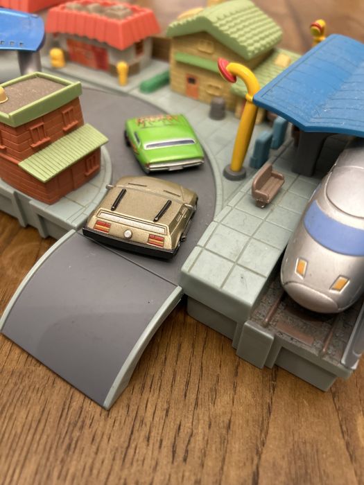 Simple wishes maquete cidade miniatura comboio carrinhos pista