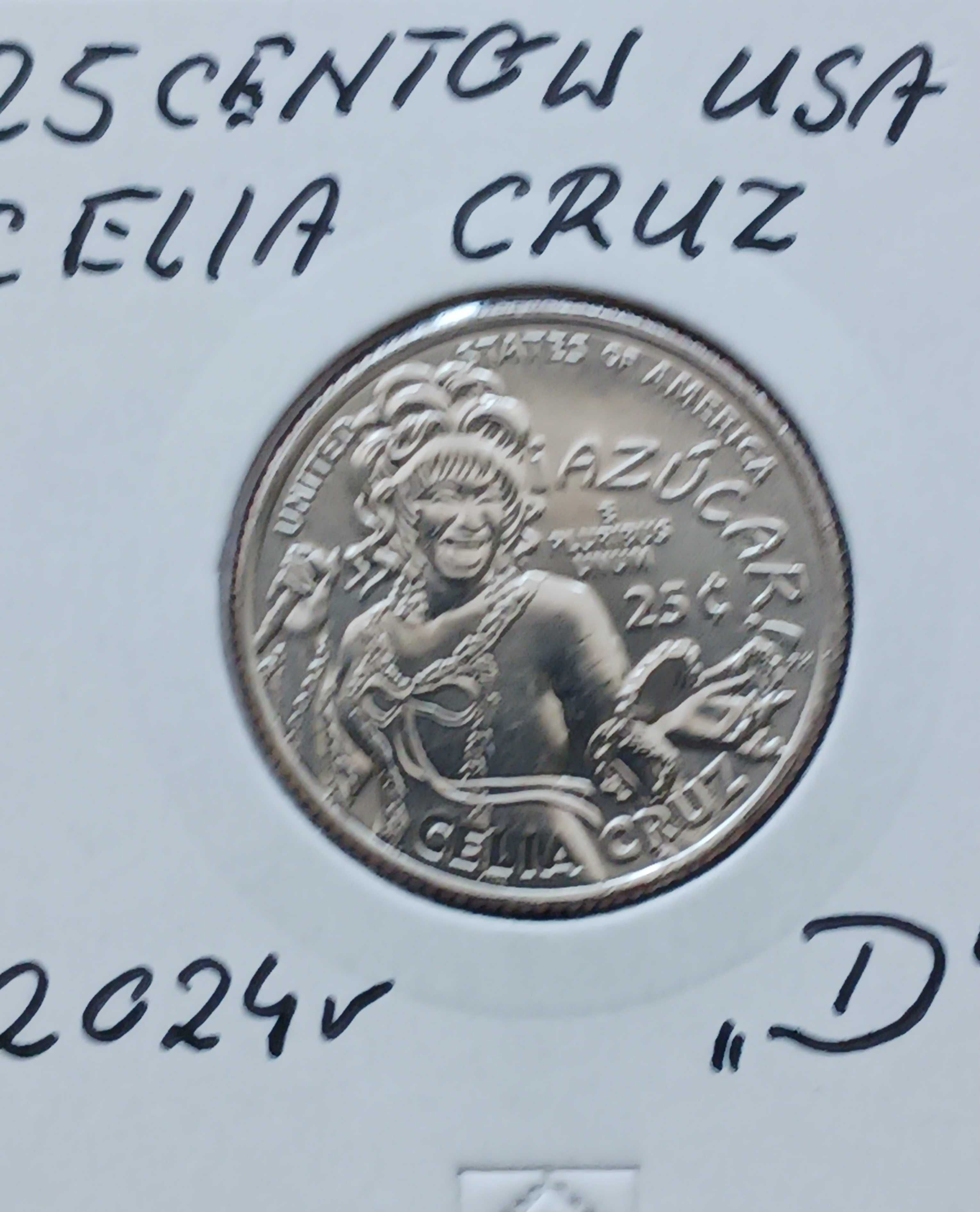 25 Centów USA - 2024 r. - men. "D" - Celia Cruz - mennicze