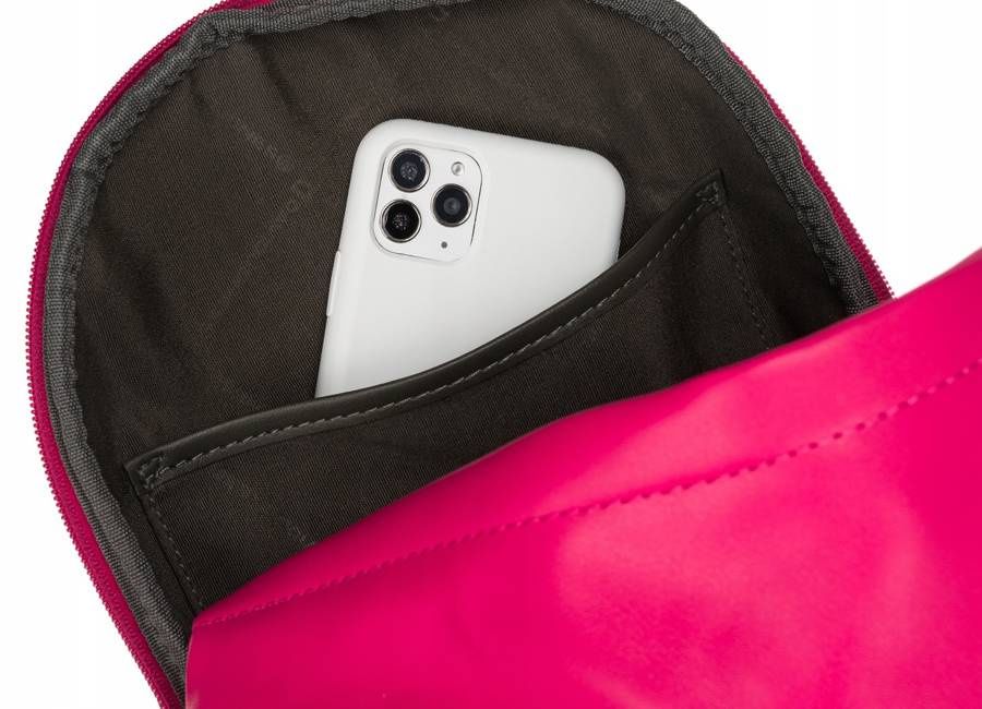 mały, damski plecak ze skóry ekologicznej - david jones