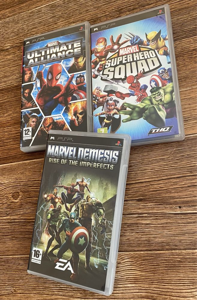 Ігри Sony PSP: Spider-Man, Hellboy, Iron Man, X-Men, Ghost Rider