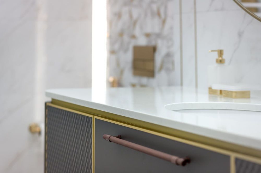 ЦІНИ ВИРОБНИКА‼️Столешница в ванную Искусственный камень Мрамор Гранит