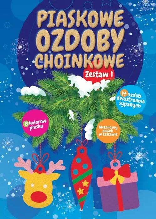Piaskowe ozdoby choinkowe zestaw 1. Wydawnictwo Pryzmat. Nowy Produkt