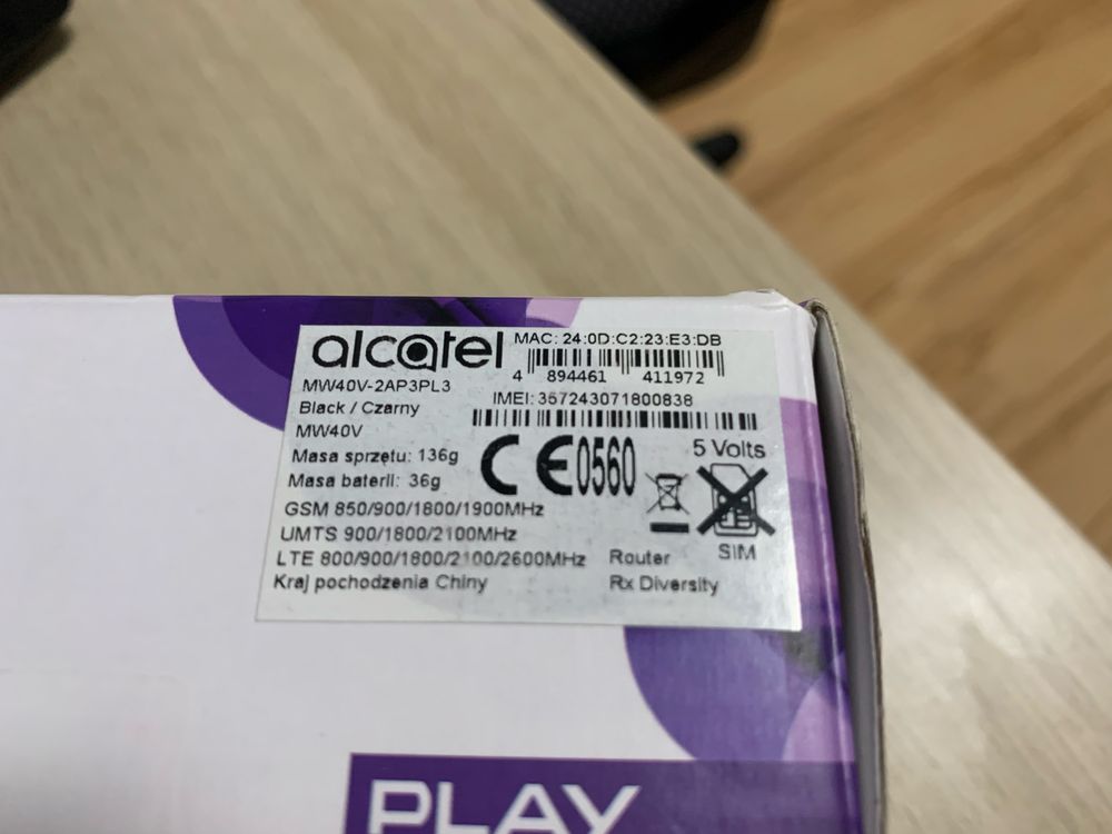 Router Alcatel 4 G LTE - okazja!